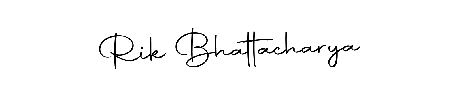 Make a beautiful signature design for name Rik Bhattacharya. With this signature (Autography-DOLnW) style, you can create a handwritten signature for free. Rik Bhattacharya signature style 10 images and pictures png