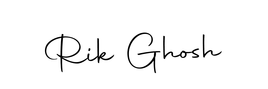 Design your own signature with our free online signature maker. With this signature software, you can create a handwritten (Autography-DOLnW) signature for name Rik Ghosh. Rik Ghosh signature style 10 images and pictures png