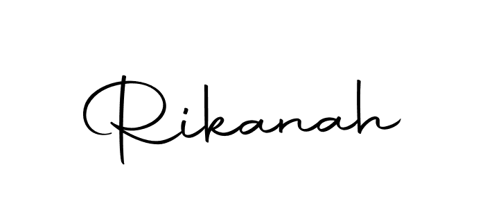 Design your own signature with our free online signature maker. With this signature software, you can create a handwritten (Autography-DOLnW) signature for name Rikanah. Rikanah signature style 10 images and pictures png