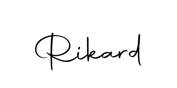 How to make Rikard signature? Autography-DOLnW is a professional autograph style. Create handwritten signature for Rikard name. Rikard signature style 10 images and pictures png