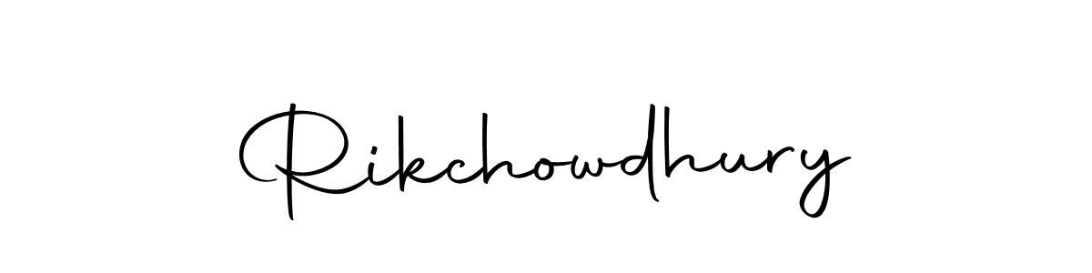 Create a beautiful signature design for name Rikchowdhury. With this signature (Autography-DOLnW) fonts, you can make a handwritten signature for free. Rikchowdhury signature style 10 images and pictures png
