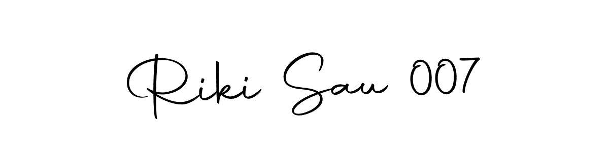 The best way (Autography-DOLnW) to make a short signature is to pick only two or three words in your name. The name Riki Sau 007 include a total of six letters. For converting this name. Riki Sau 007 signature style 10 images and pictures png