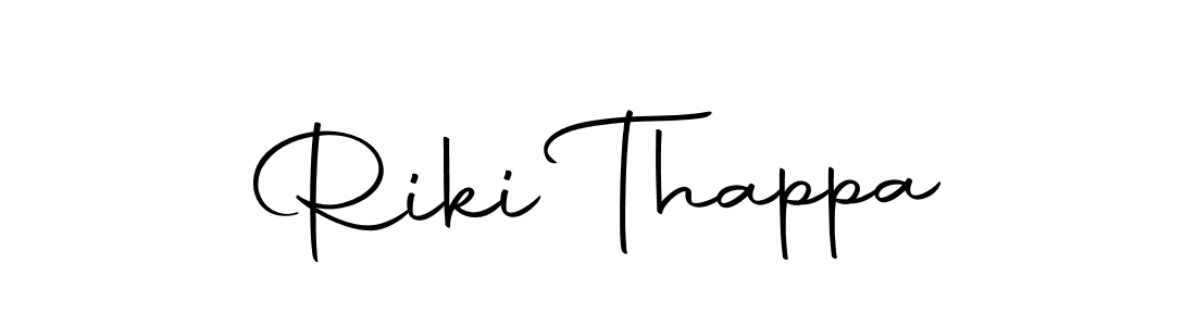You can use this online signature creator to create a handwritten signature for the name Riki Thappa. This is the best online autograph maker. Riki Thappa signature style 10 images and pictures png