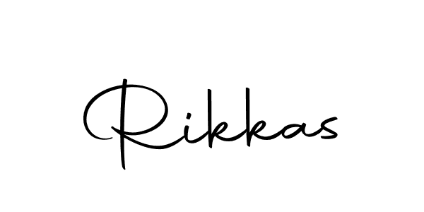 How to make Rikkas signature? Autography-DOLnW is a professional autograph style. Create handwritten signature for Rikkas name. Rikkas signature style 10 images and pictures png