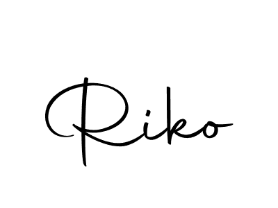 The best way (Autography-DOLnW) to make a short signature is to pick only two or three words in your name. The name Riko include a total of six letters. For converting this name. Riko signature style 10 images and pictures png