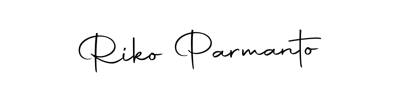 Design your own signature with our free online signature maker. With this signature software, you can create a handwritten (Autography-DOLnW) signature for name Riko Parmanto. Riko Parmanto signature style 10 images and pictures png