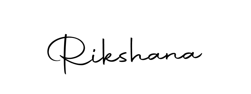 Design your own signature with our free online signature maker. With this signature software, you can create a handwritten (Autography-DOLnW) signature for name Rikshana. Rikshana signature style 10 images and pictures png