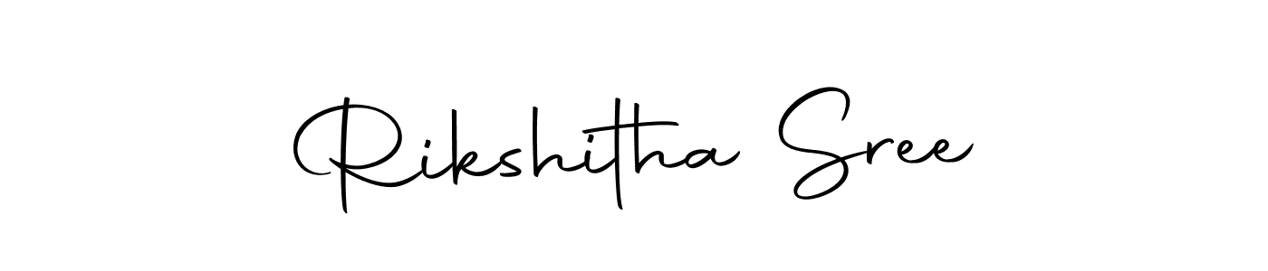 Similarly Autography-DOLnW is the best handwritten signature design. Signature creator online .You can use it as an online autograph creator for name Rikshitha Sree. Rikshitha Sree signature style 10 images and pictures png