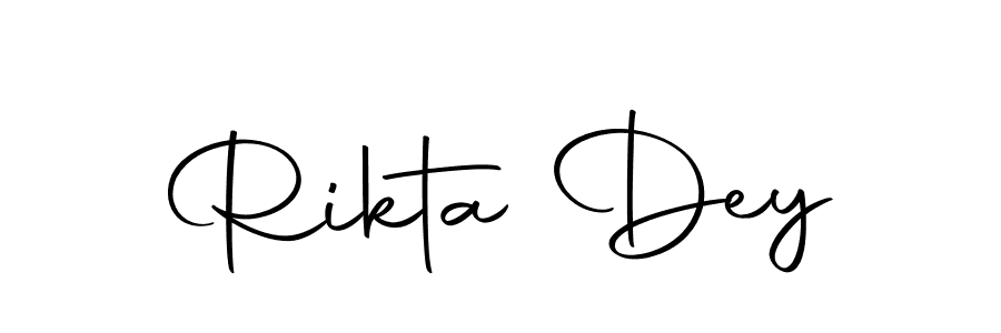 Also we have Rikta Dey name is the best signature style. Create professional handwritten signature collection using Autography-DOLnW autograph style. Rikta Dey signature style 10 images and pictures png