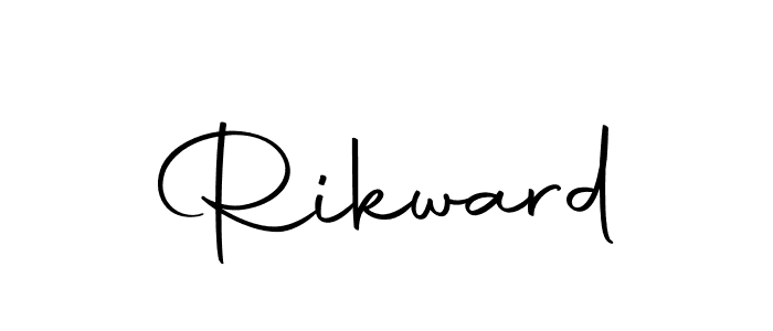 How to make Rikward name signature. Use Autography-DOLnW style for creating short signs online. This is the latest handwritten sign. Rikward signature style 10 images and pictures png