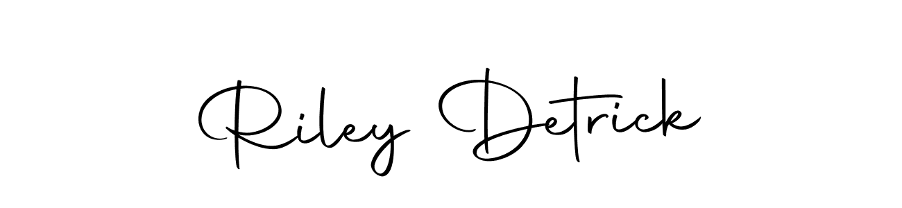 How to make Riley Detrick name signature. Use Autography-DOLnW style for creating short signs online. This is the latest handwritten sign. Riley Detrick signature style 10 images and pictures png