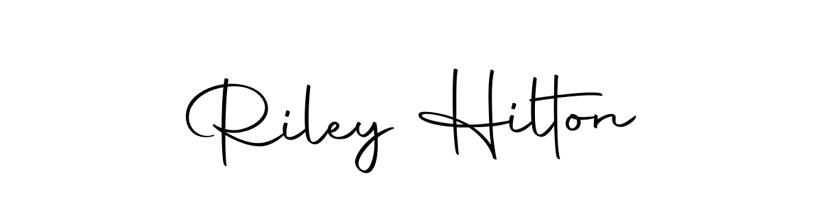 How to make Riley Hilton name signature. Use Autography-DOLnW style for creating short signs online. This is the latest handwritten sign. Riley Hilton signature style 10 images and pictures png