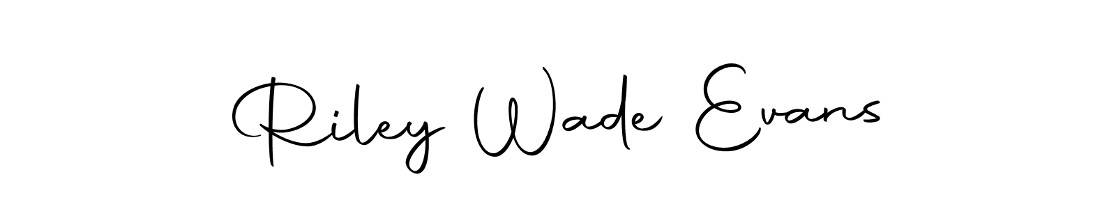 Make a beautiful signature design for name Riley Wade Evans. Use this online signature maker to create a handwritten signature for free. Riley Wade Evans signature style 10 images and pictures png