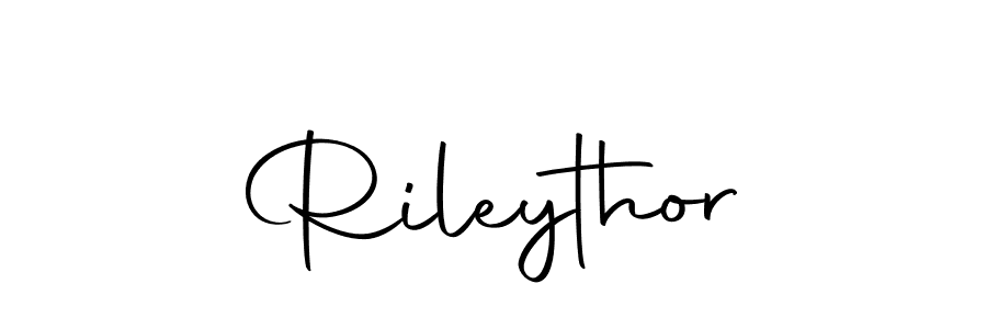 Design your own signature with our free online signature maker. With this signature software, you can create a handwritten (Autography-DOLnW) signature for name Rileythor. Rileythor signature style 10 images and pictures png