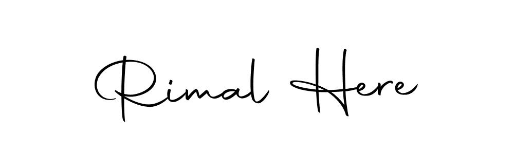 How to make Rimal Here signature? Autography-DOLnW is a professional autograph style. Create handwritten signature for Rimal Here name. Rimal Here signature style 10 images and pictures png