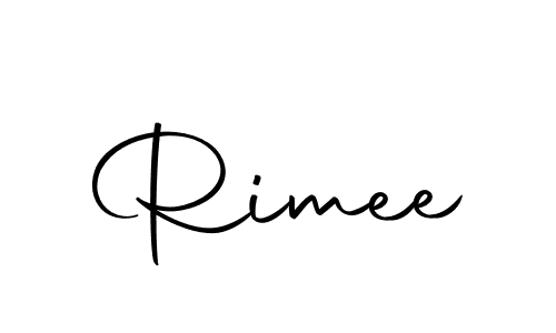 Design your own signature with our free online signature maker. With this signature software, you can create a handwritten (Autography-DOLnW) signature for name Rimee. Rimee signature style 10 images and pictures png