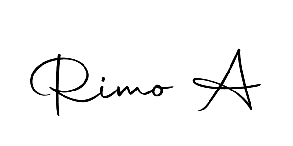 You can use this online signature creator to create a handwritten signature for the name Rimo A. This is the best online autograph maker. Rimo A signature style 10 images and pictures png