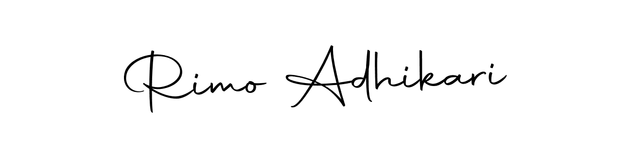 Rimo Adhikari stylish signature style. Best Handwritten Sign (Autography-DOLnW) for my name. Handwritten Signature Collection Ideas for my name Rimo Adhikari. Rimo Adhikari signature style 10 images and pictures png