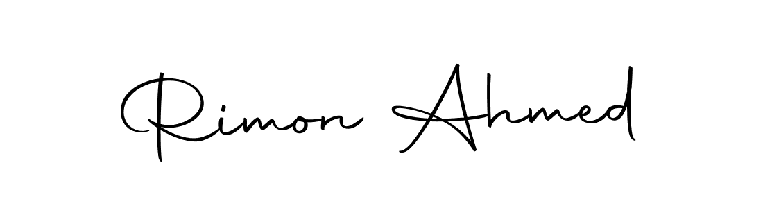 Design your own signature with our free online signature maker. With this signature software, you can create a handwritten (Autography-DOLnW) signature for name Rimon Ahmed. Rimon Ahmed signature style 10 images and pictures png