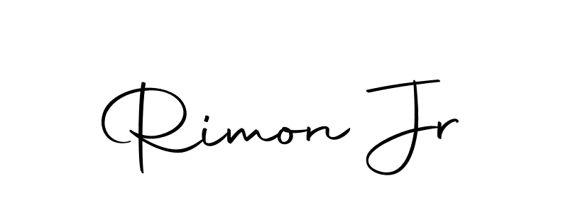 if you are searching for the best signature style for your name Rimon Jr. so please give up your signature search. here we have designed multiple signature styles  using Autography-DOLnW. Rimon Jr signature style 10 images and pictures png