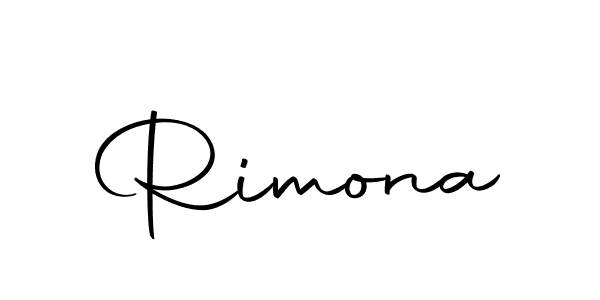 Make a beautiful signature design for name Rimona. With this signature (Autography-DOLnW) style, you can create a handwritten signature for free. Rimona signature style 10 images and pictures png
