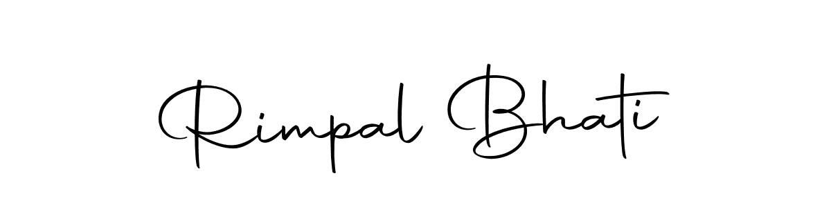 Make a short Rimpal Bhati signature style. Manage your documents anywhere anytime using Autography-DOLnW. Create and add eSignatures, submit forms, share and send files easily. Rimpal Bhati signature style 10 images and pictures png