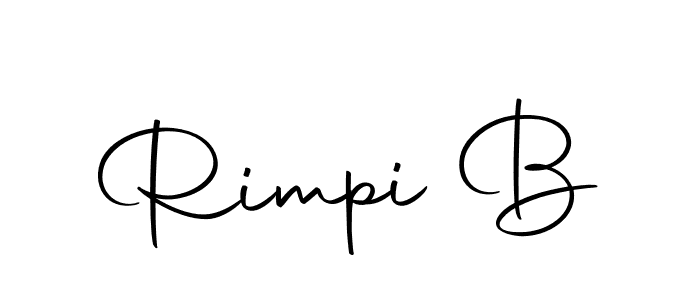 Design your own signature with our free online signature maker. With this signature software, you can create a handwritten (Autography-DOLnW) signature for name Rimpi B. Rimpi B signature style 10 images and pictures png