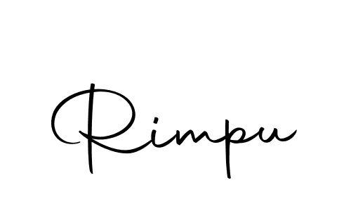 Use a signature maker to create a handwritten signature online. With this signature software, you can design (Autography-DOLnW) your own signature for name Rimpu. Rimpu signature style 10 images and pictures png