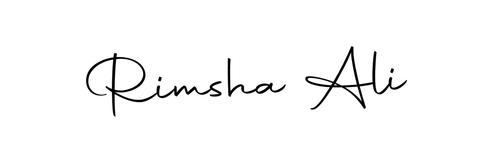 Create a beautiful signature design for name Rimsha Ali. With this signature (Autography-DOLnW) fonts, you can make a handwritten signature for free. Rimsha Ali signature style 10 images and pictures png