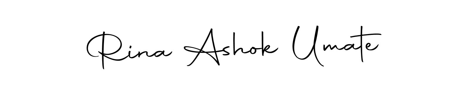 Make a beautiful signature design for name Rina Ashok Umate. With this signature (Autography-DOLnW) style, you can create a handwritten signature for free. Rina Ashok Umate signature style 10 images and pictures png