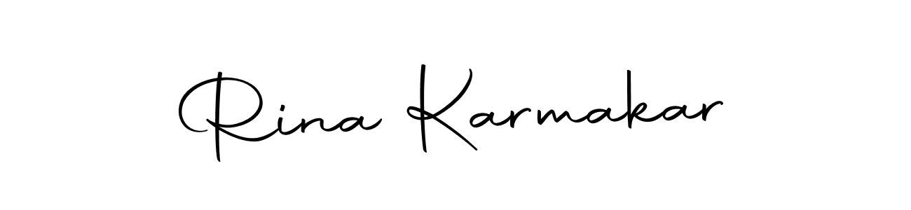 Autography-DOLnW is a professional signature style that is perfect for those who want to add a touch of class to their signature. It is also a great choice for those who want to make their signature more unique. Get Rina Karmakar name to fancy signature for free. Rina Karmakar signature style 10 images and pictures png