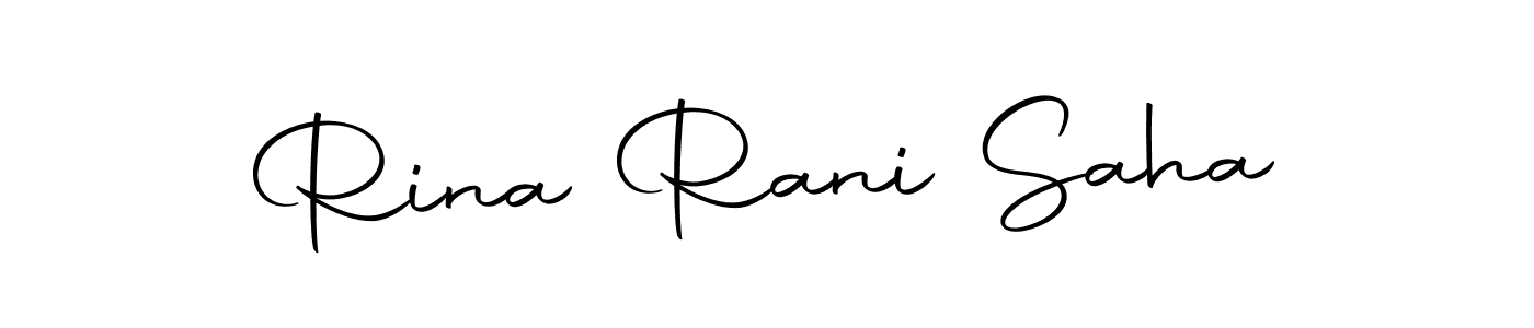 Use a signature maker to create a handwritten signature online. With this signature software, you can design (Autography-DOLnW) your own signature for name Rina Rani Saha. Rina Rani Saha signature style 10 images and pictures png