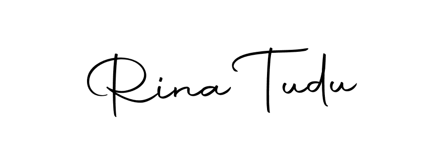 Create a beautiful signature design for name Rina Tudu. With this signature (Autography-DOLnW) fonts, you can make a handwritten signature for free. Rina Tudu signature style 10 images and pictures png