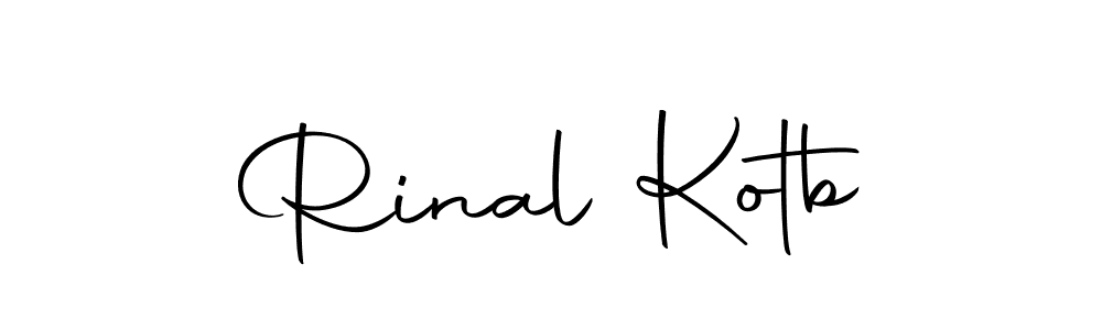 Make a beautiful signature design for name Rinal Kotb. With this signature (Autography-DOLnW) style, you can create a handwritten signature for free. Rinal Kotb signature style 10 images and pictures png