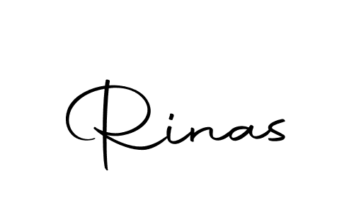 Create a beautiful signature design for name Rinas. With this signature (Autography-DOLnW) fonts, you can make a handwritten signature for free. Rinas signature style 10 images and pictures png