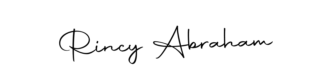 Similarly Autography-DOLnW is the best handwritten signature design. Signature creator online .You can use it as an online autograph creator for name Rincy Abraham. Rincy Abraham signature style 10 images and pictures png