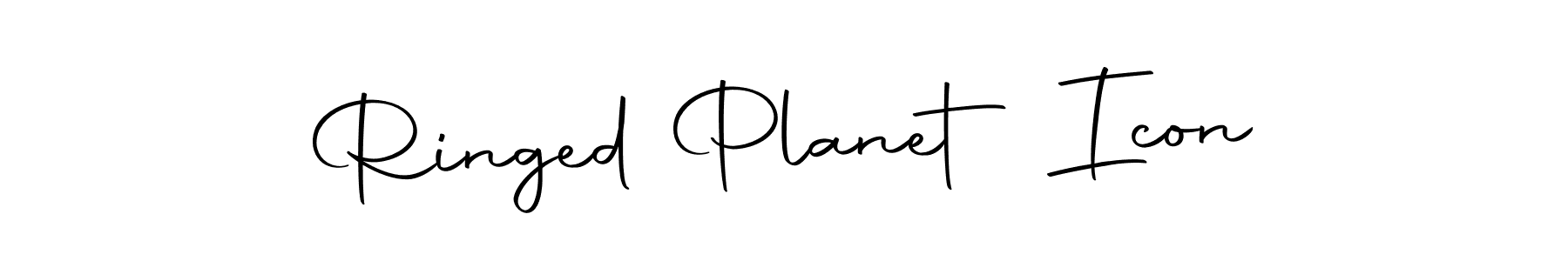 How to make Ringed Planet Icon name signature. Use Autography-DOLnW style for creating short signs online. This is the latest handwritten sign. Ringed Planet Icon signature style 10 images and pictures png