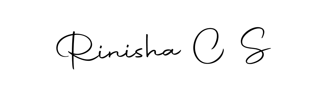 Make a beautiful signature design for name Rinisha C S. With this signature (Autography-DOLnW) style, you can create a handwritten signature for free. Rinisha C S signature style 10 images and pictures png