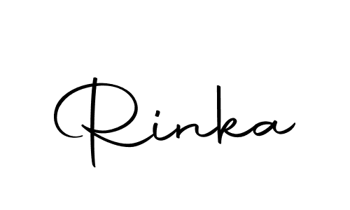 Create a beautiful signature design for name Rinka. With this signature (Autography-DOLnW) fonts, you can make a handwritten signature for free. Rinka signature style 10 images and pictures png