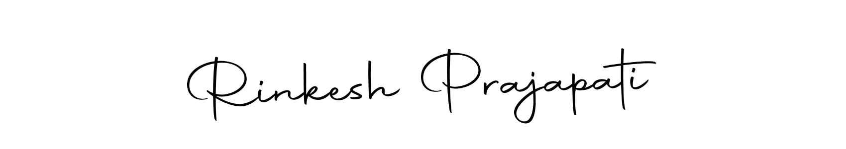 Also we have Rinkesh Prajapati name is the best signature style. Create professional handwritten signature collection using Autography-DOLnW autograph style. Rinkesh Prajapati signature style 10 images and pictures png