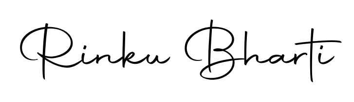 The Autography-DOLnW font transforms the name Rinku Bharti into an executive sign with sharp precision and distinguished character. Rinku Bharti signature style 10 images and pictures png