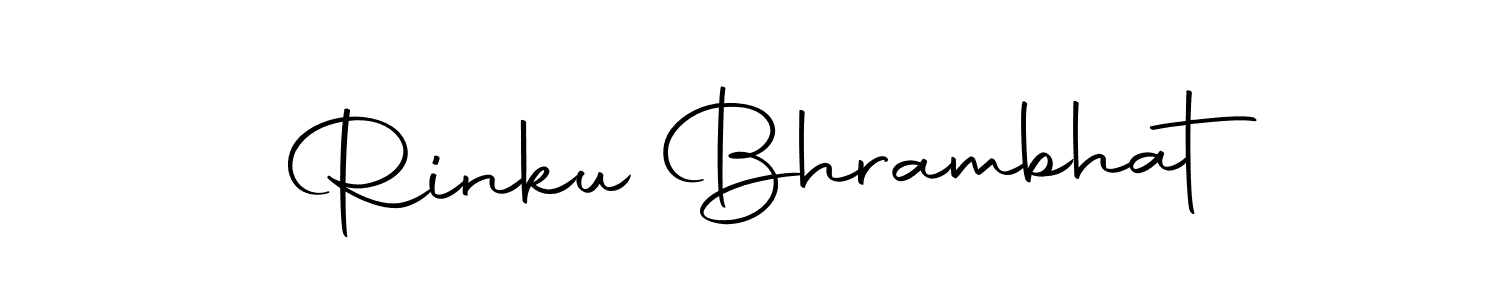 Create a beautiful signature design for name Rinku Bhrambhat. With this signature (Autography-DOLnW) fonts, you can make a handwritten signature for free. Rinku Bhrambhat signature style 10 images and pictures png