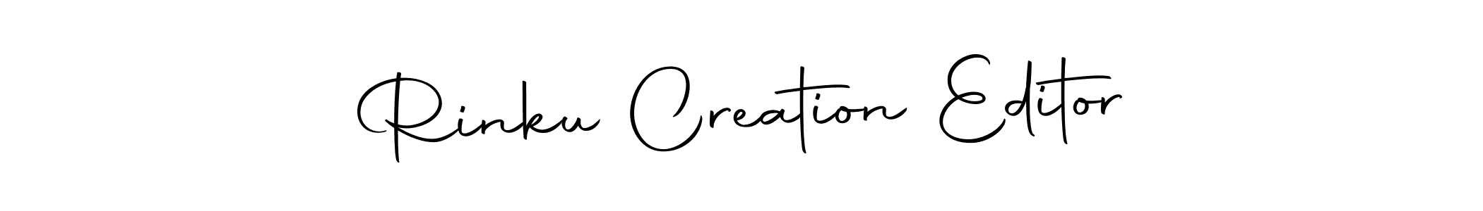Autography-DOLnW is a professional signature style that is perfect for those who want to add a touch of class to their signature. It is also a great choice for those who want to make their signature more unique. Get Rinku Creation Editor name to fancy signature for free. Rinku Creation Editor signature style 10 images and pictures png
