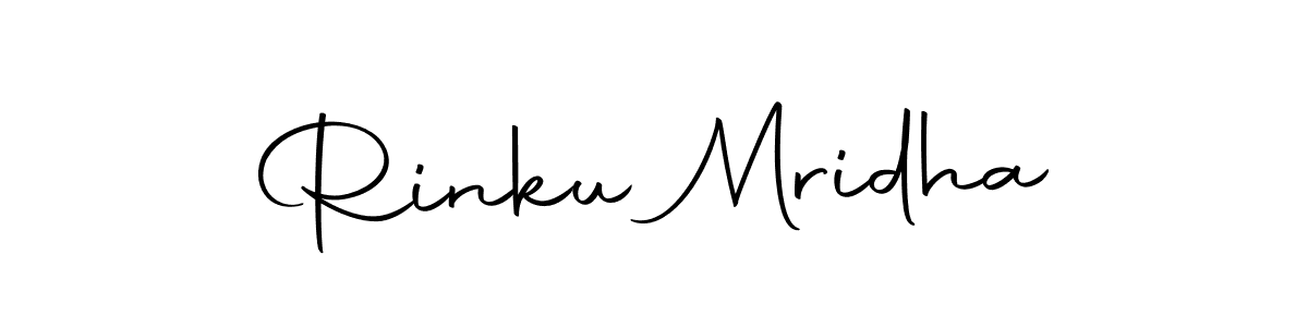 Design your own signature with our free online signature maker. With this signature software, you can create a handwritten (Autography-DOLnW) signature for name Rinku Mridha. Rinku Mridha signature style 10 images and pictures png