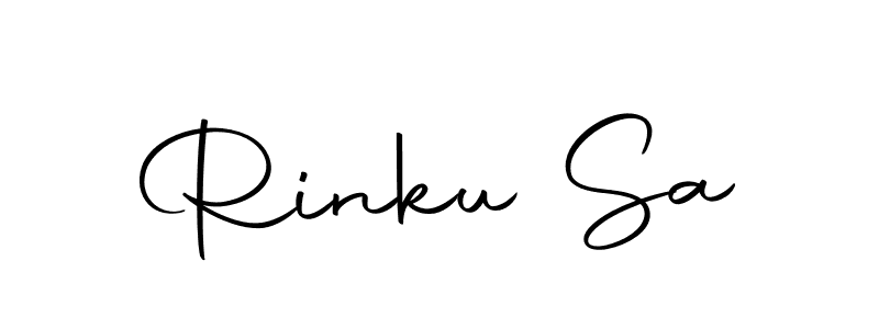 You should practise on your own different ways (Autography-DOLnW) to write your name (Rinku Sa) in signature. don't let someone else do it for you. Rinku Sa signature style 10 images and pictures png