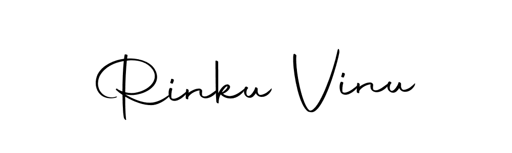 Make a beautiful signature design for name Rinku Vinu. With this signature (Autography-DOLnW) style, you can create a handwritten signature for free. Rinku Vinu signature style 10 images and pictures png
