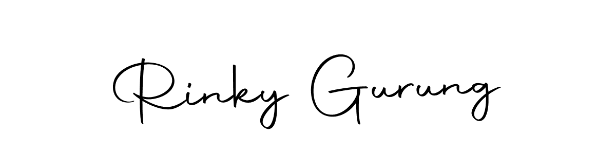 Make a beautiful signature design for name Rinky Gurung. With this signature (Autography-DOLnW) style, you can create a handwritten signature for free. Rinky Gurung signature style 10 images and pictures png