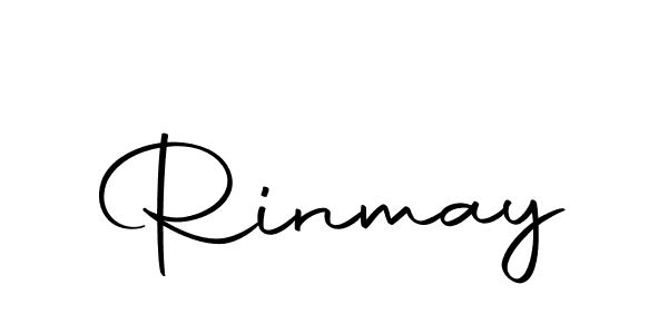 Make a beautiful signature design for name Rinmay. With this signature (Autography-DOLnW) style, you can create a handwritten signature for free. Rinmay signature style 10 images and pictures png