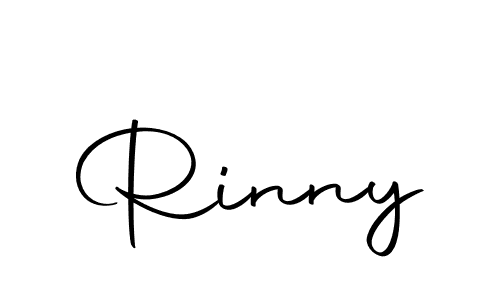 Use a signature maker to create a handwritten signature online. With this signature software, you can design (Autography-DOLnW) your own signature for name Rinny. Rinny signature style 10 images and pictures png