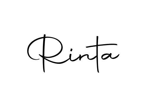 Make a beautiful signature design for name Rinta. With this signature (Autography-DOLnW) style, you can create a handwritten signature for free. Rinta signature style 10 images and pictures png